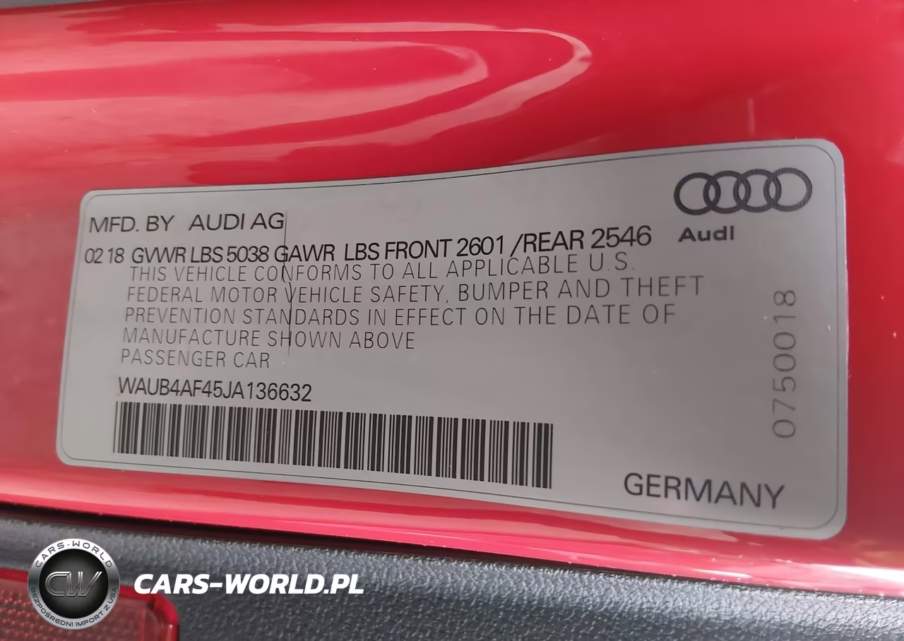 2018 Audi S4 3.0T Premium Plus VIN:WAUB4AF45JA136632 - 9