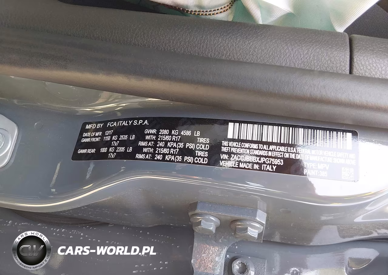 2018 Jeep Renegade Latitude 4X4 VIN:ZACCJBBBXJPG75953 - 9