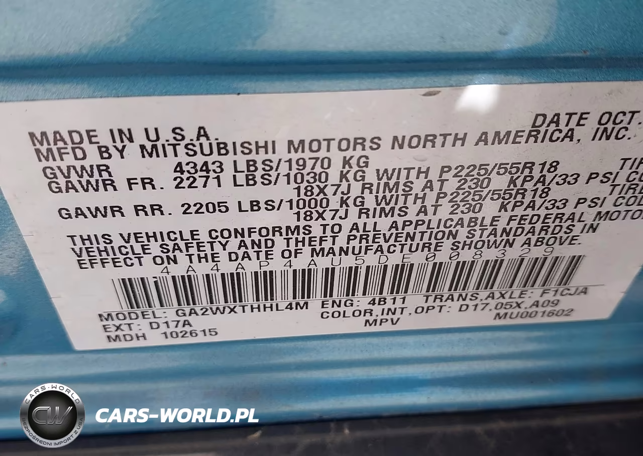 2013 Mitsubishi Outlander Sport Se VIN:4A4AP4AU5DE008329 - 9