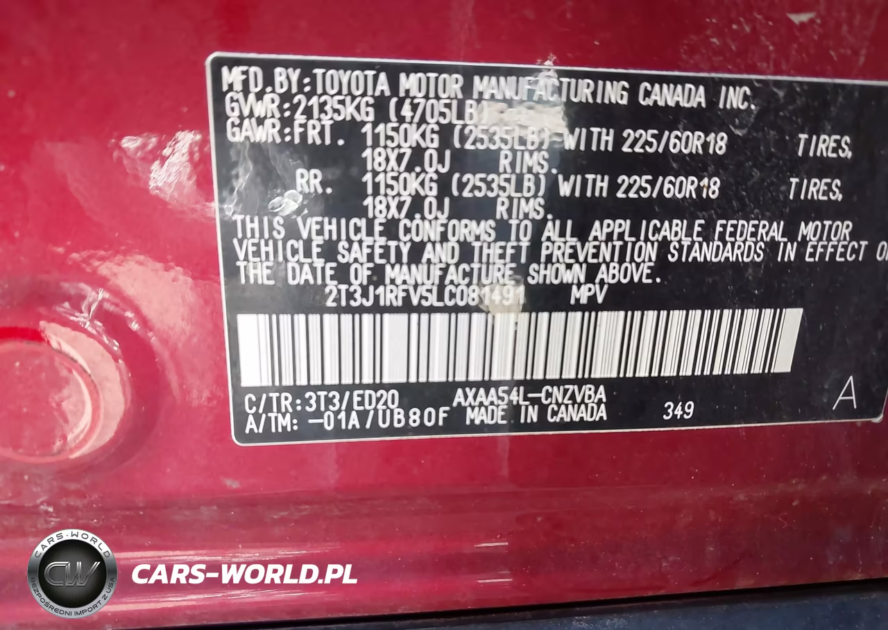 2020 Toyota Rav4 Trd Off-Road VIN:2T3J1RFV5LC081491 - 9