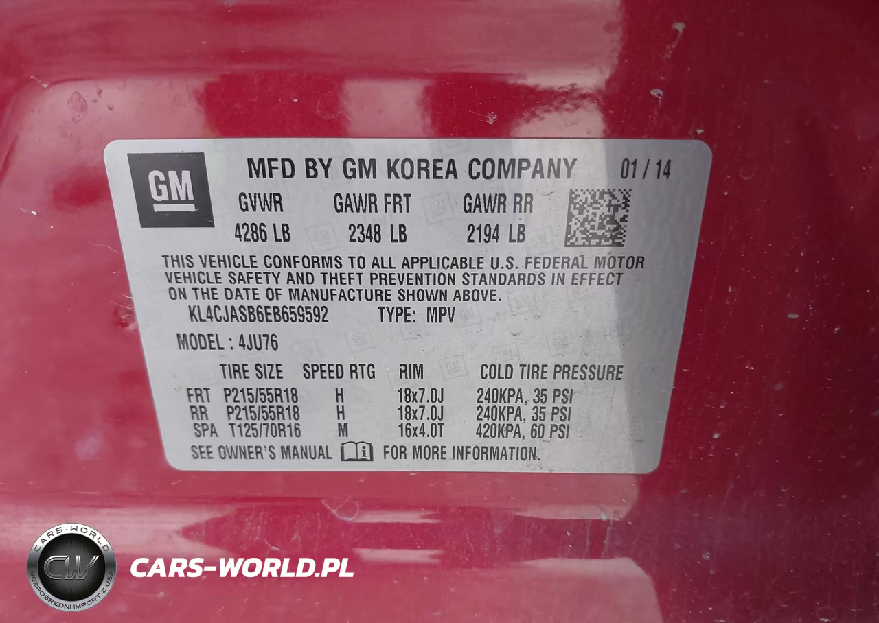 2014 Buick Encore VIN:KL4CJASB6EB659592 - 9