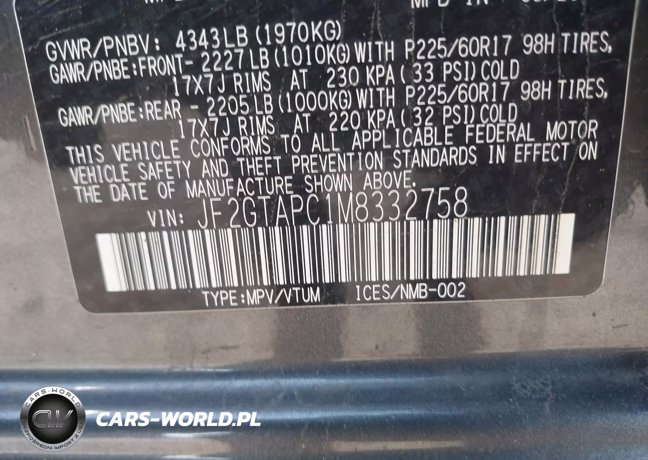 2021 Subaru Crosstrek Premium VIN:JF2GTAPC1M8332758 - 9