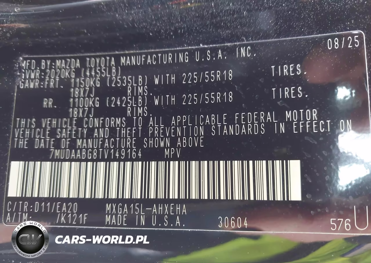 2026 Toyota Corolla Cross Xle VIN:7MUDAABG8TV149164 - 9