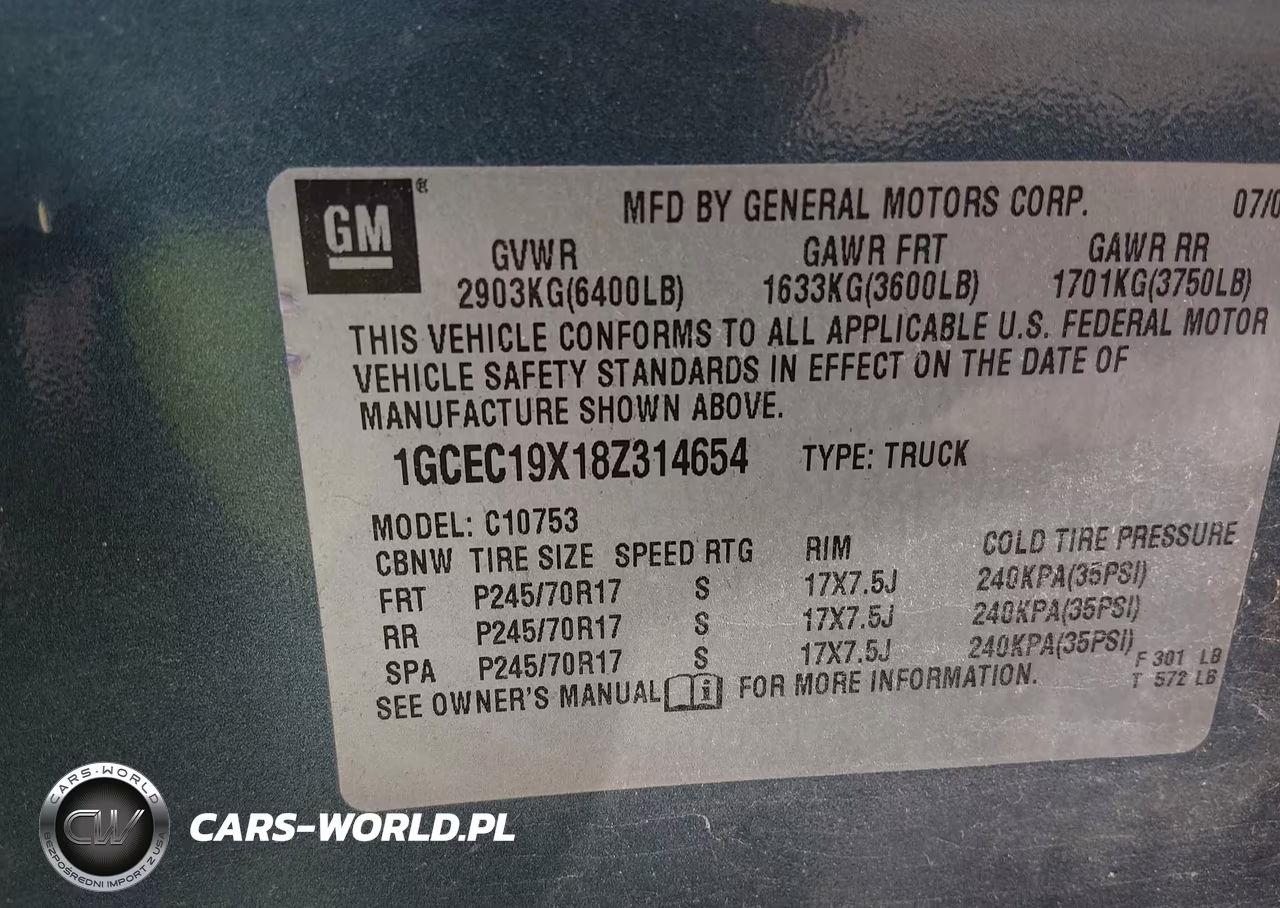 2008 Chevrolet Silverado 1500 Work Truck VIN:1GCEC19X18Z314654 - 9