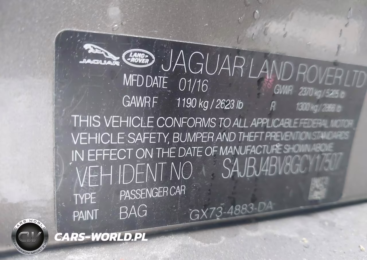 2016 Jaguar Xf 35T Premium VIN:SAJBJ4BV8GCY17507 - 9