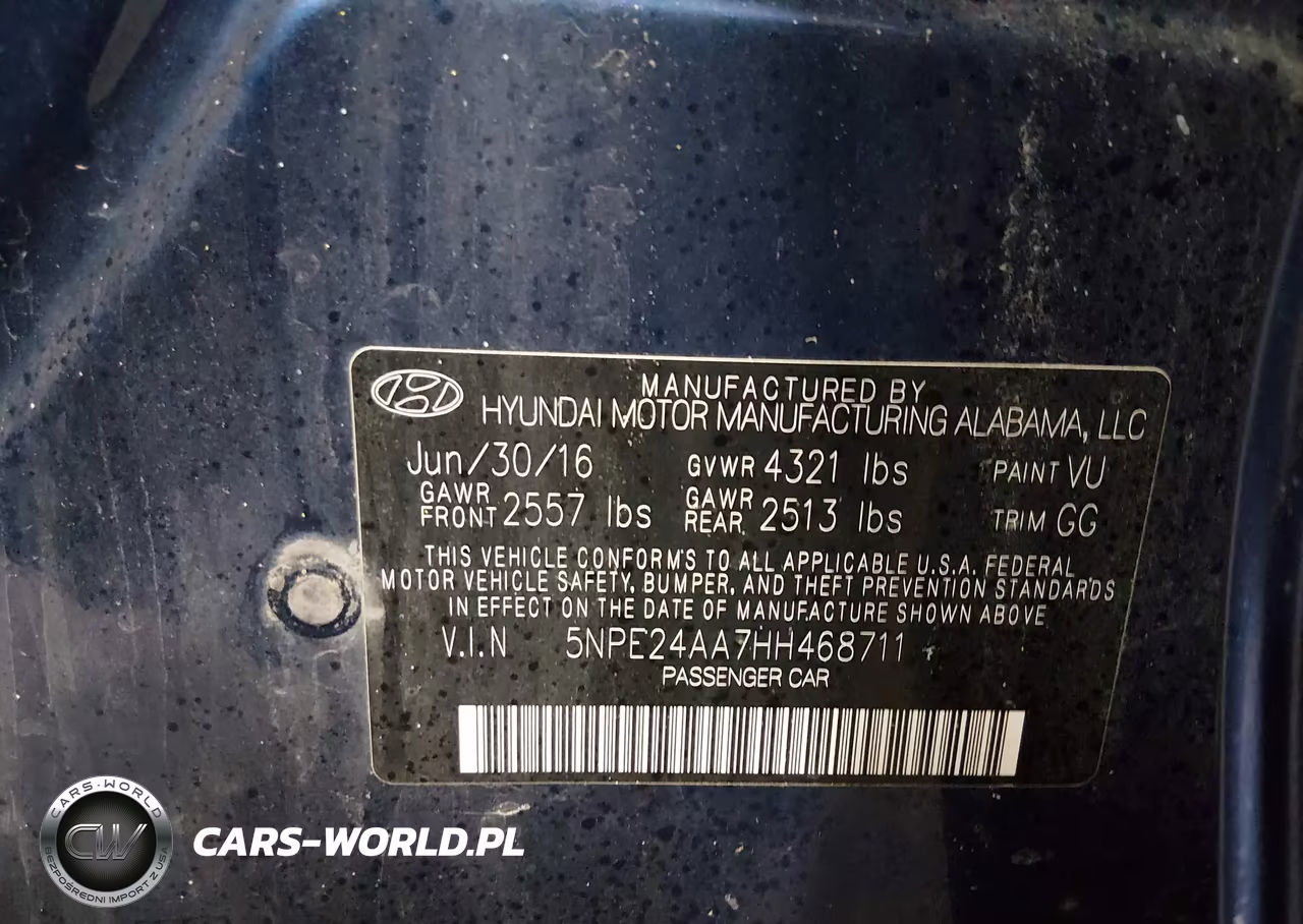 2017 Hyundai Sonata Eco VIN:5NPE24AA7HH468711 - 9