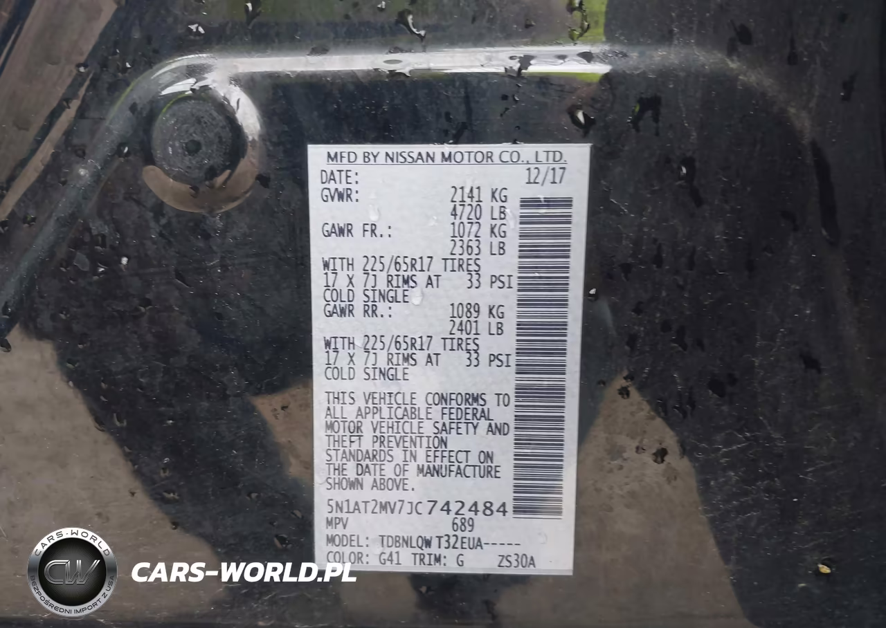 2018 Nissan Rogue Sv VIN:5N1AT2MV7JC742484 - 9