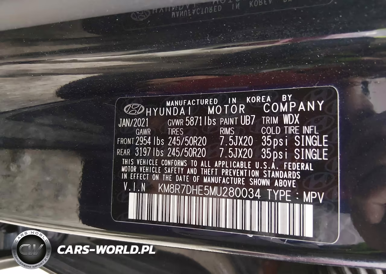 2021 Hyundai Palisade Calligraphy VIN:KM8R7DHE5MU280034 - 9