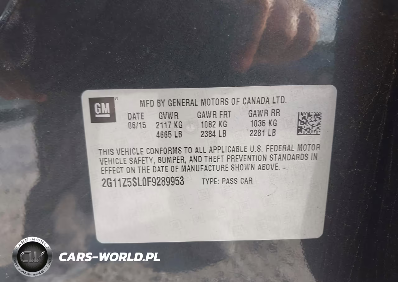 2015 Chevrolet Impala Ls VIN:2G11Z5SL0F9289953 - 9