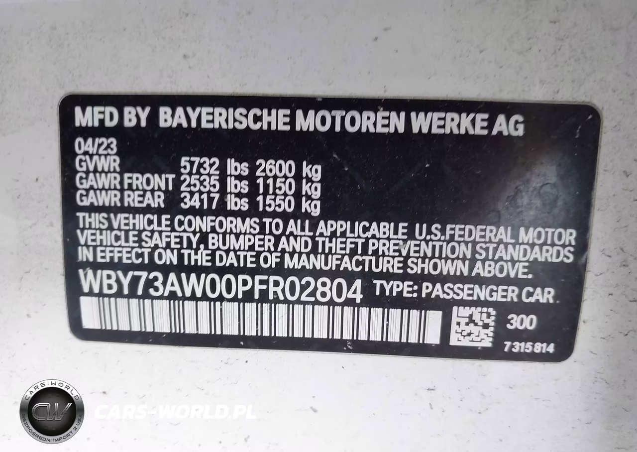 2023 BMW I4 Edrive40 VIN:WBY73AW00PFR02804 - 9