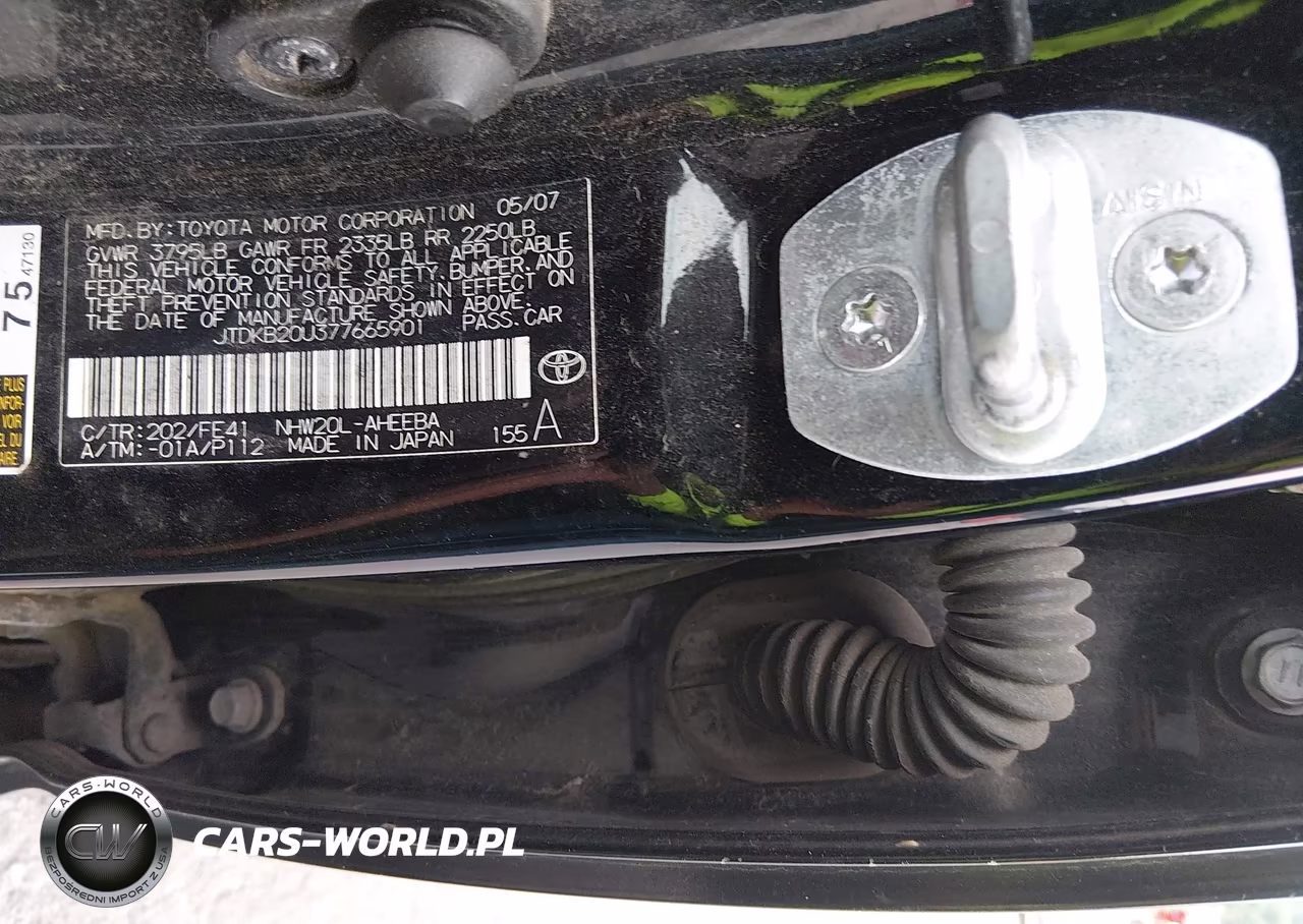 2007 Toyota Prius VIN:JTDKB20U377665901 - 9