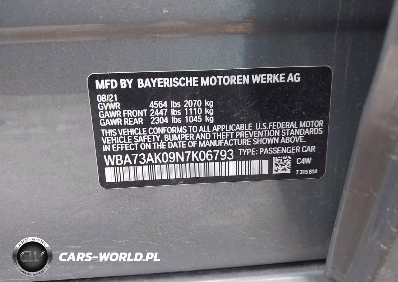 2022 BMW 228 Gran Coupe I xDrive VIN:WBA73AK09N7K06793 - 9