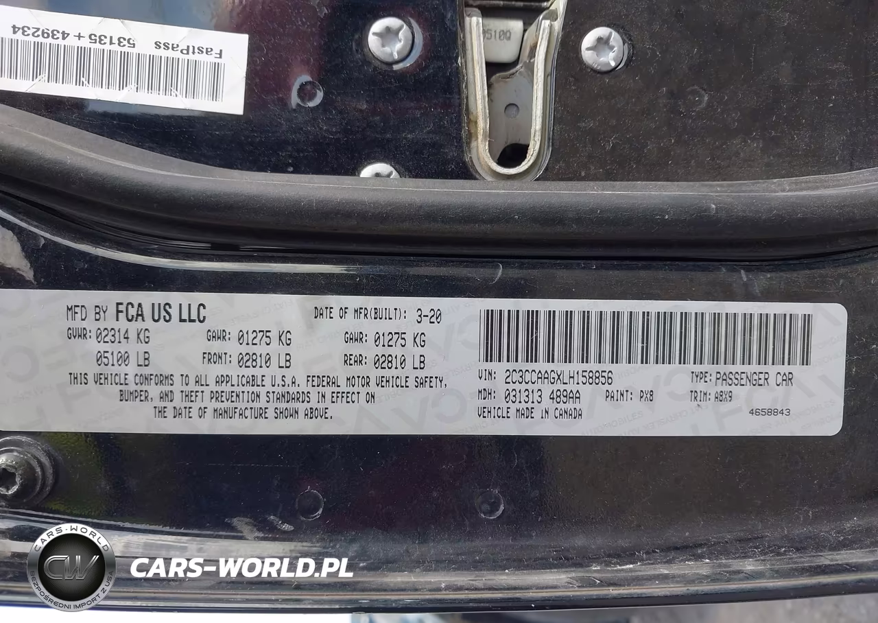 2020 Chrysler 300 Touring VIN:2C3CCAAGXLH158856 - 9