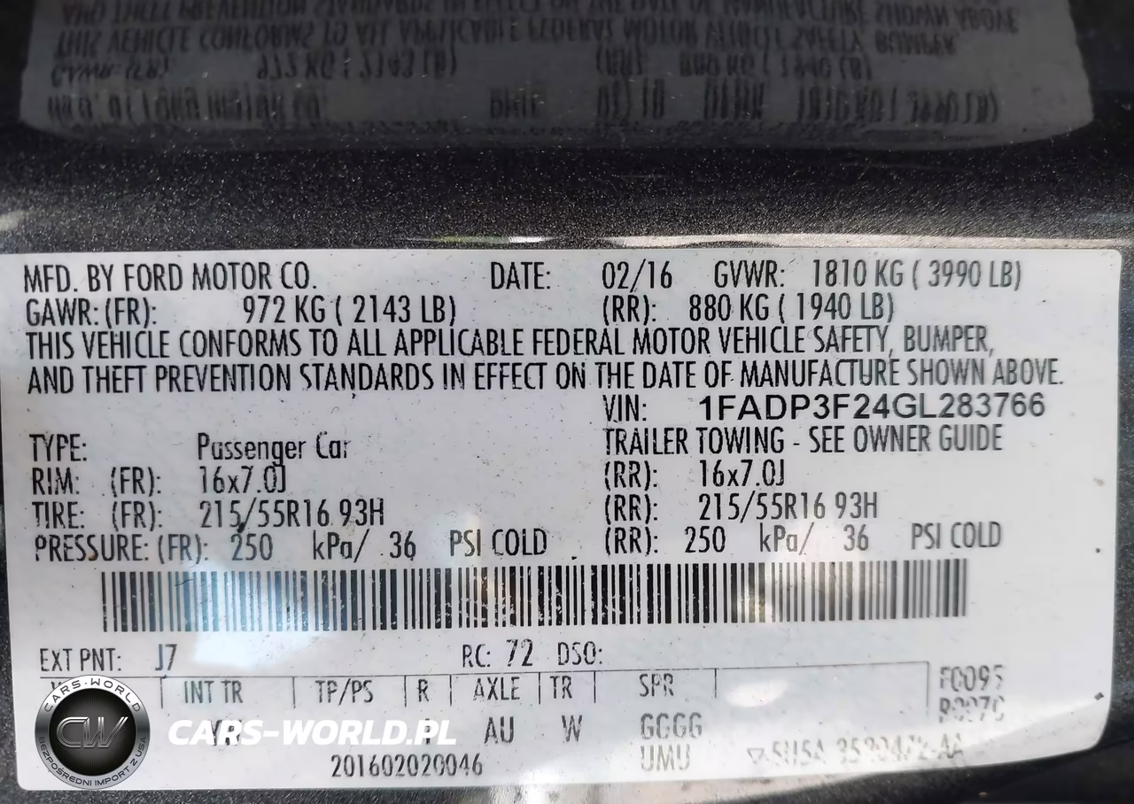 2016 Ford Focus Se VIN:1FADP3F24GL283766 - 9