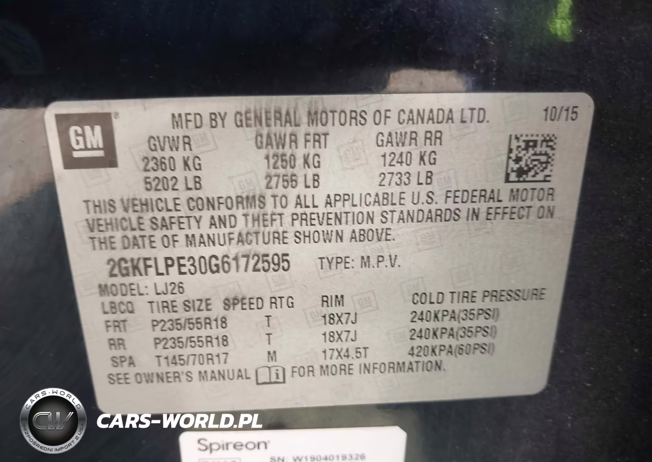 2016 GMC Terrain Slt VIN:2GKFLPE30G6172595 - 9