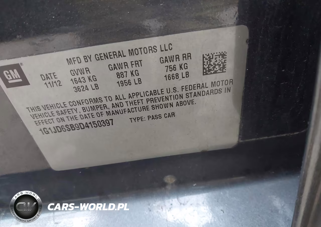2013 Chevrolet Sonic Lt Manual VIN:1G1JD6SB9D4150397 - 9