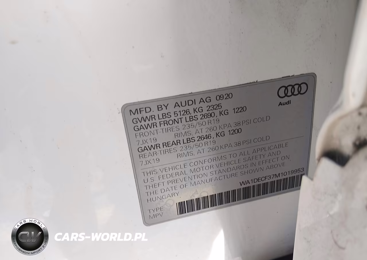 2021 Audi Q3 Premium 45 Tfsi S Line Quattro Tiptronic VIN:WA1DECF37M1019953 - 9