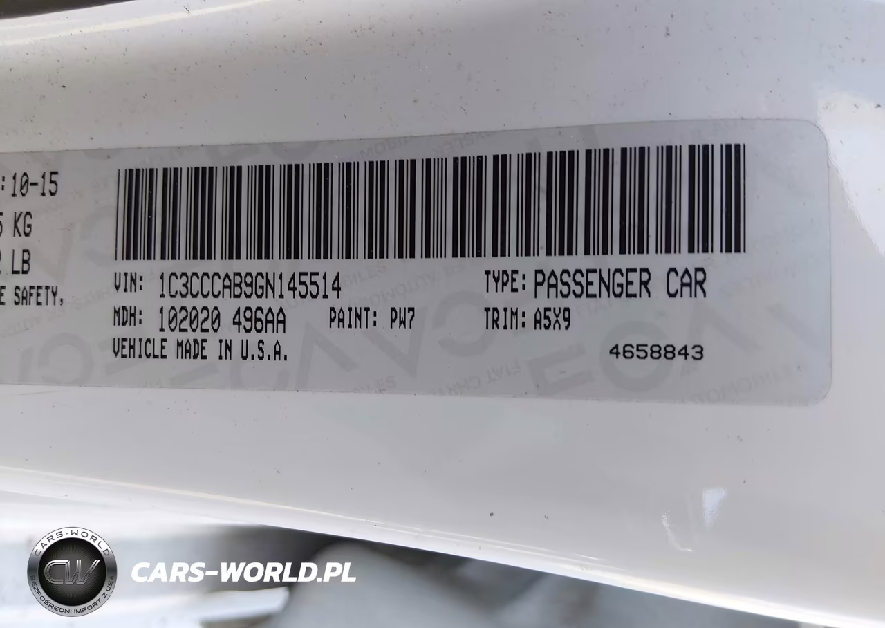 2016 Chrysler 200 Limited VIN:1C3CCCAB9GN145514 - 9