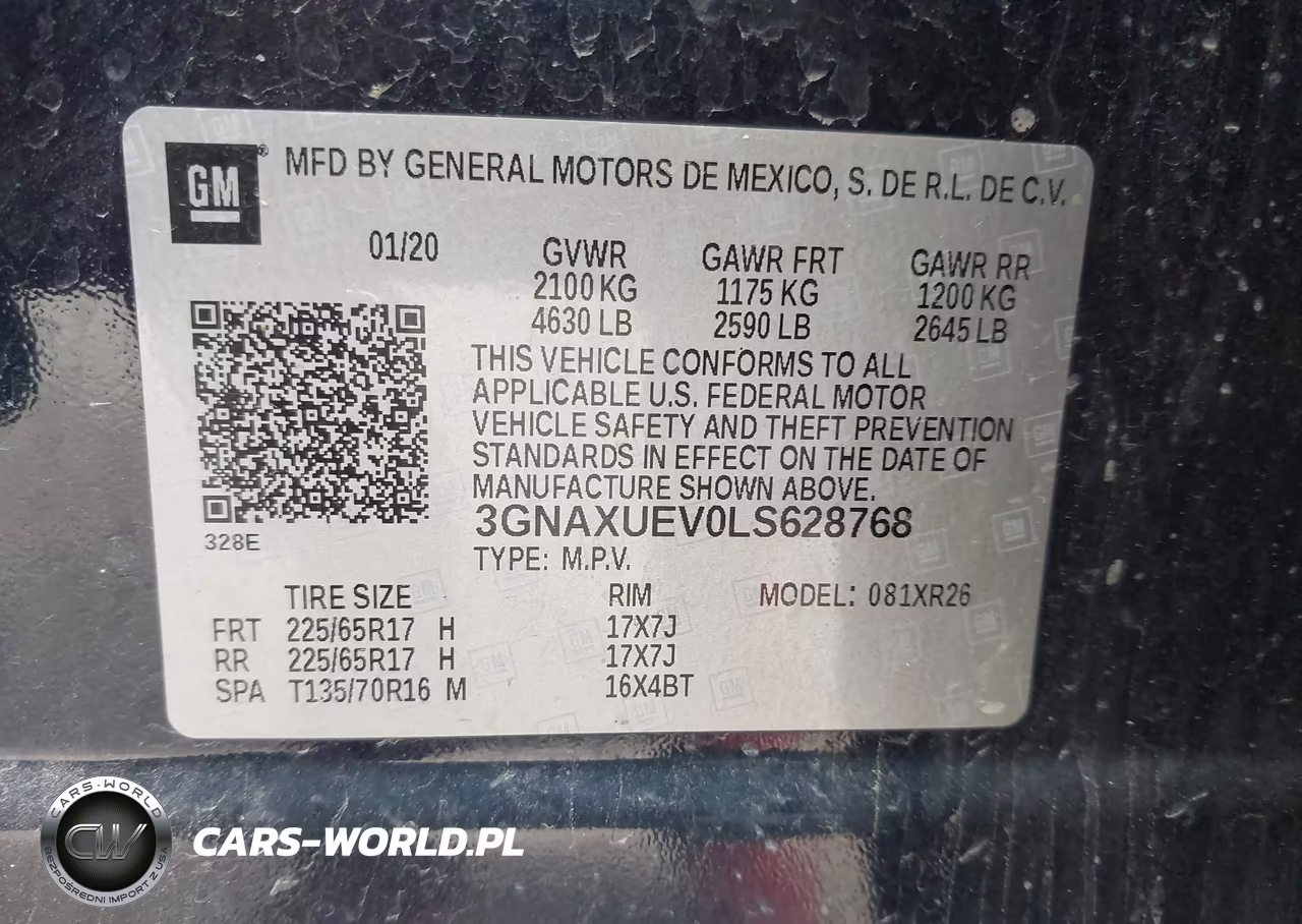 2020 Chevrolet Equinox Awd Lt 1.5L Turbo VIN:3GNAXUEV0LS628768 - 9