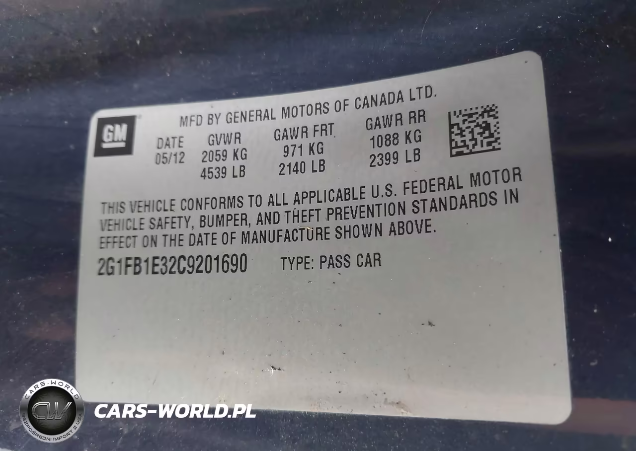 2012 Chevrolet Camaro 1Lt VIN:2G1FB1E32C9201690 - 9