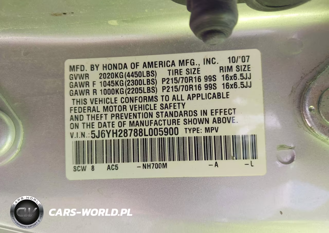 2008 Honda Element Ex VIN:5J6YH28788L005900 - 9