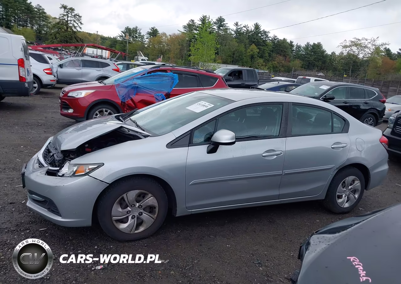 2013 Honda Civic Lx VIN:2HGFB2F54DH593402 - 14