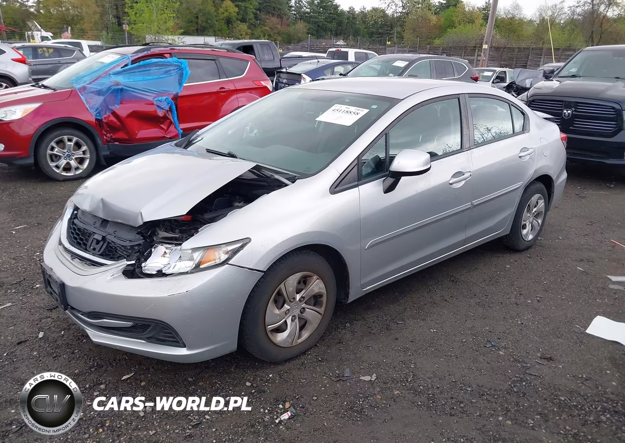 2013 Honda Civic Lx VIN:2HGFB2F54DH593402 - 2