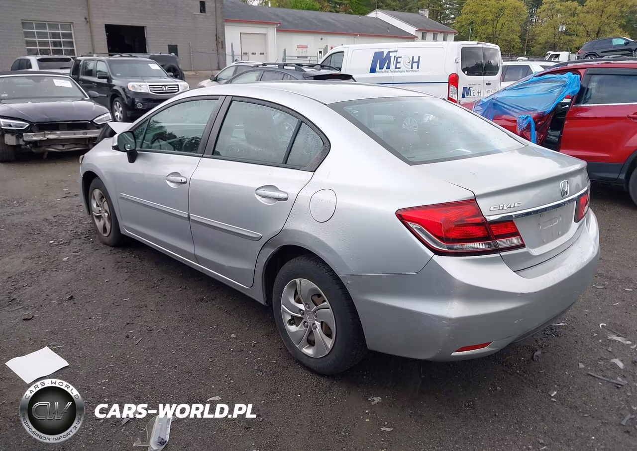 2013 Honda Civic Lx VIN:2HGFB2F54DH593402 - 3