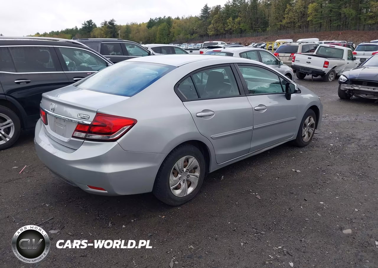 2013 Honda Civic Lx VIN:2HGFB2F54DH593402 - 4