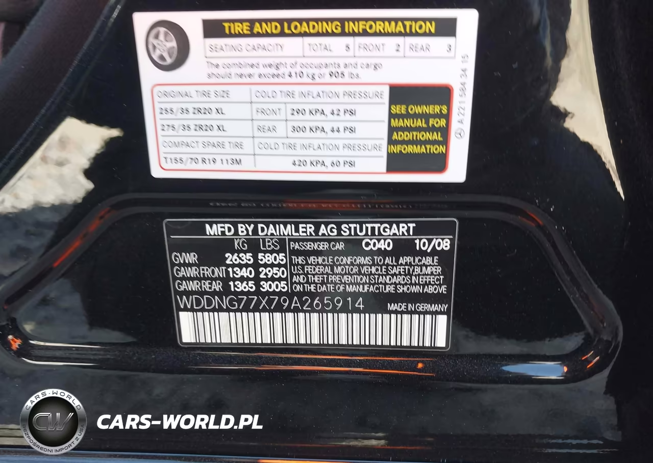 2009 Mercedes-Benz S 63 Amg VIN:WDDNG77X79A265914 - 9