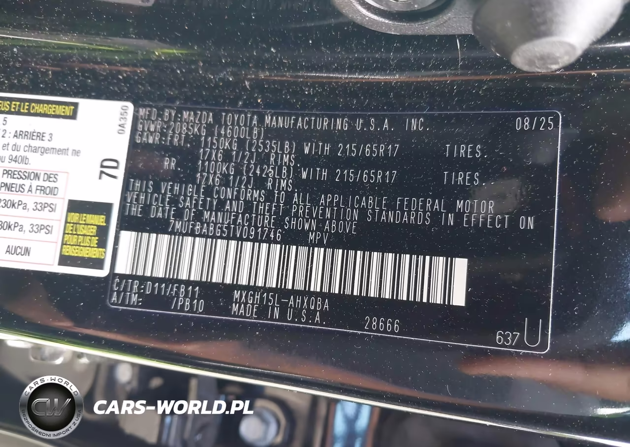 2026 Toyota Corolla Cross Hybrid S VIN:7MUFBABG5TV091746 - 9