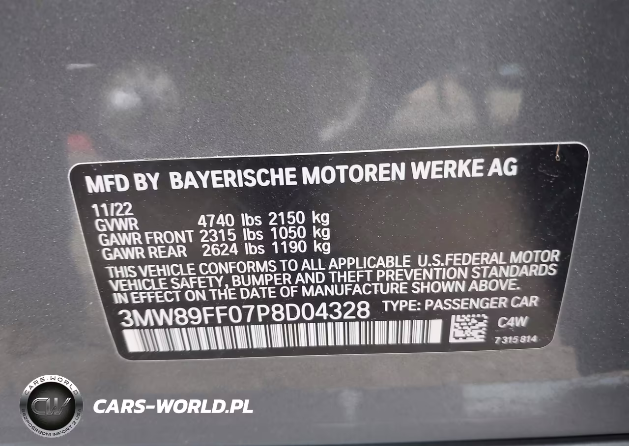 2023 BMW 330I xDrive VIN:3MW89FF07P8D04328 - 9