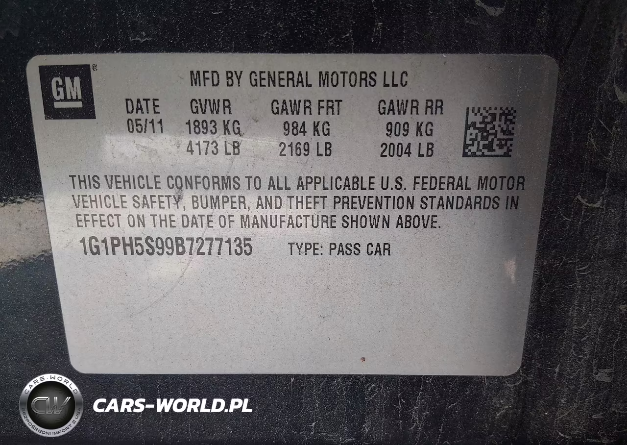 2011 Chevrolet Cruze Ltz VIN:1G1PH5S99B7277135 - 9
