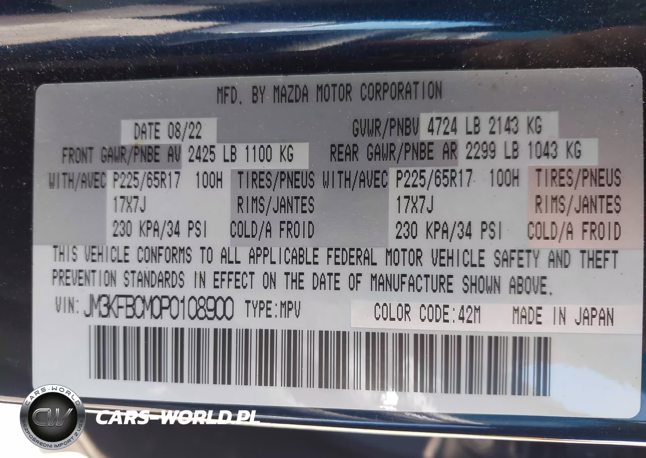 2023 Mazda Cx-5 2.5 S Preferred VIN:JM3KFBCM0P0108900 - 9