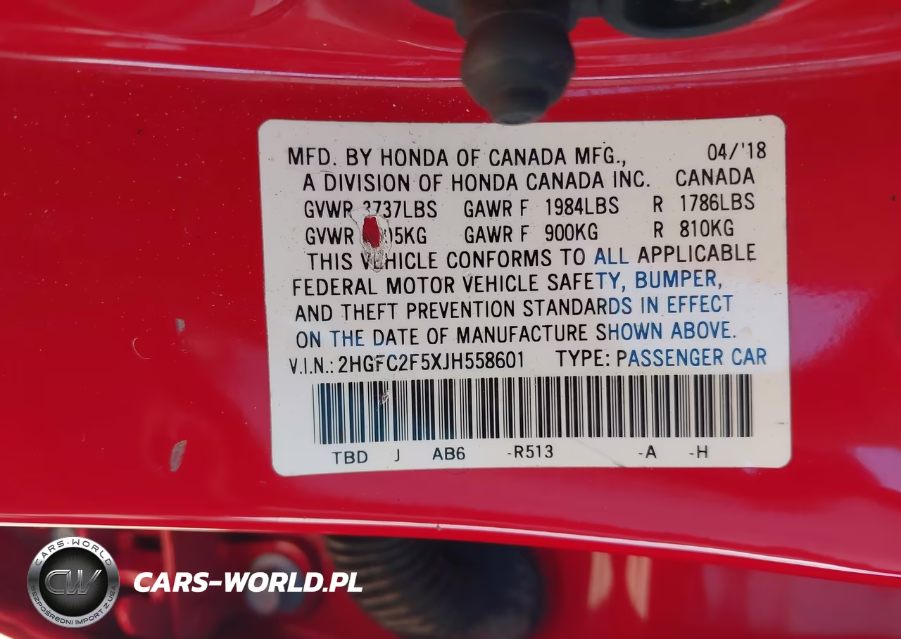 2018 Honda Civic Lx VIN:2HGFC2F5XJH558601 - 9