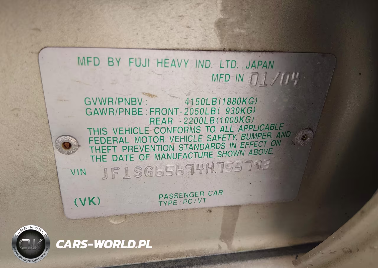 2004 Subaru Forester 2.5Xs VIN:JF1SG65674H755793 - 9