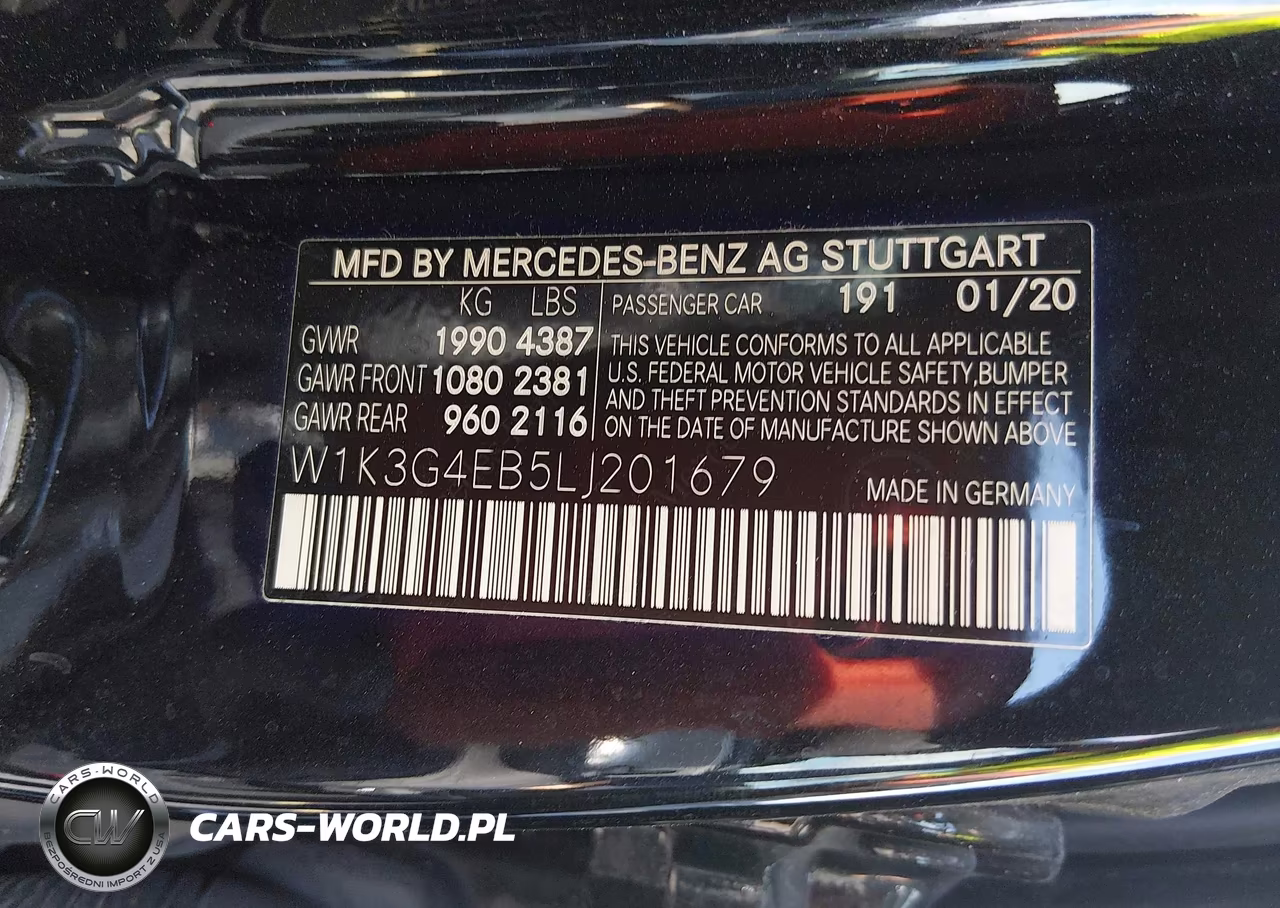 2020 Mercedes-Benz A 220 VIN:W1K3G4EB5LJ201679 - 9