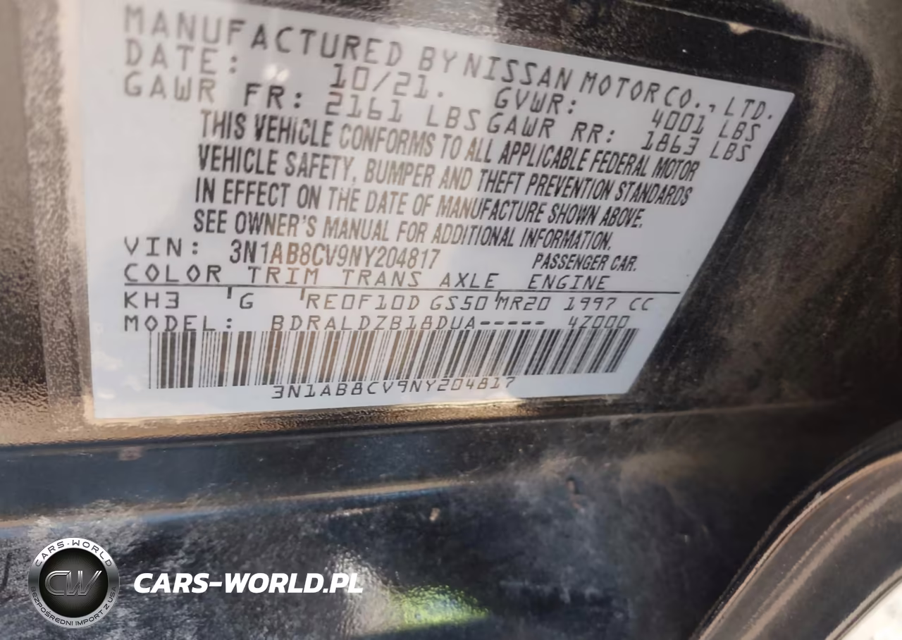 2022 Nissan Sentra Sv Xtronic Cvt VIN:3N1AB8CV9NY204817 - 9