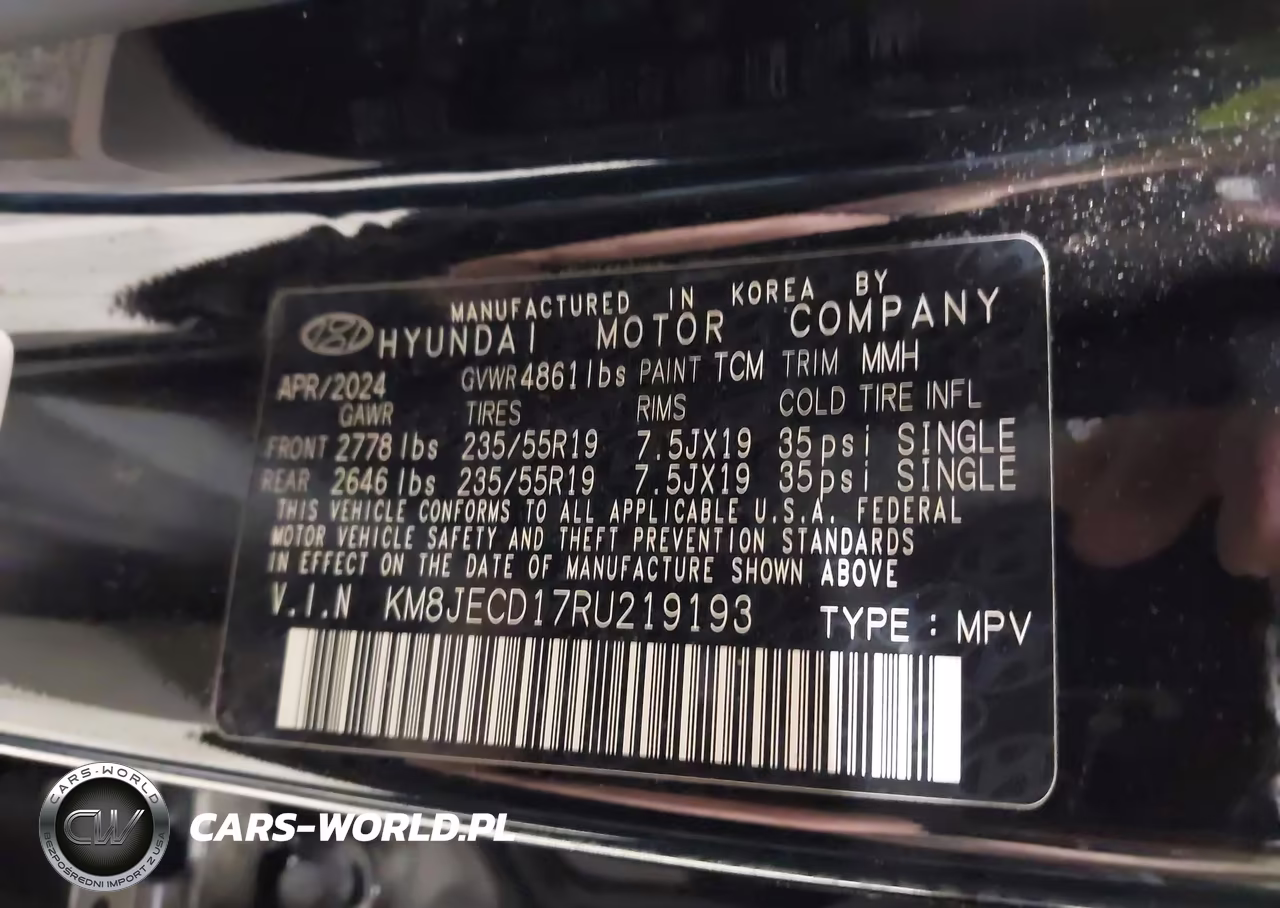 2024 Hyundai Tucson Hybrid Limited VIN:KM8JECD17RU219193 - 9