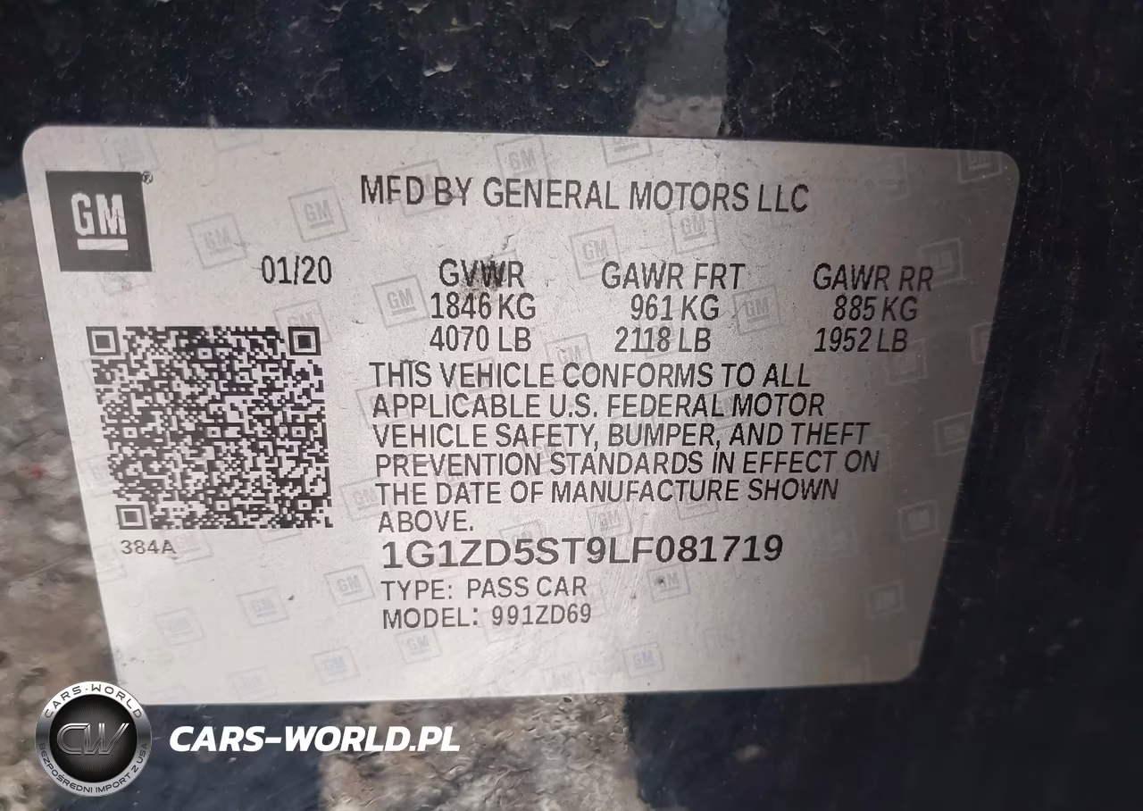 2020 Chevrolet Malibu Fwd Lt VIN:1G1ZD5ST9LF081719 - 9