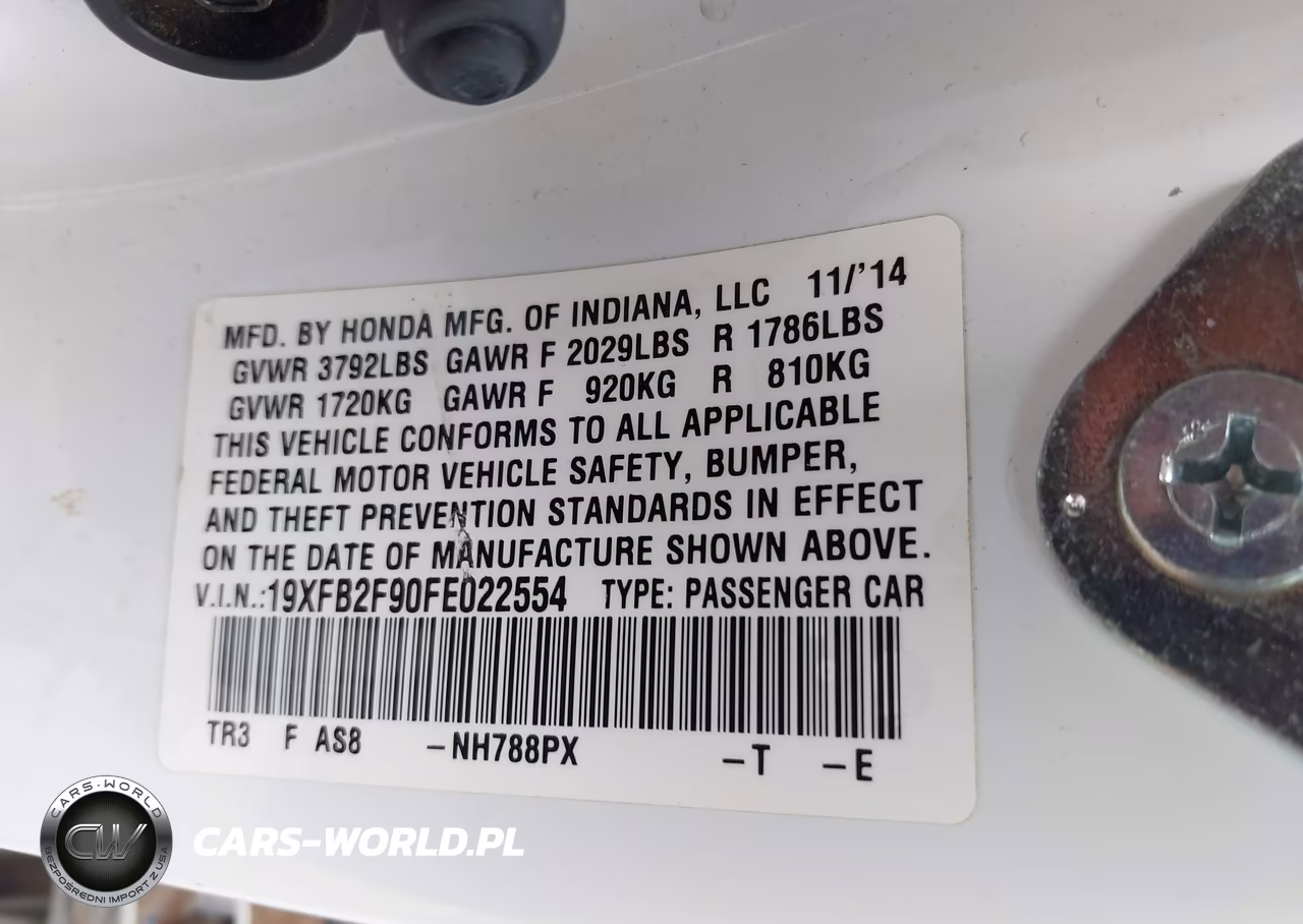 2015 Honda Civic Ex-L VIN:19XFB2F90FE022554 - 9