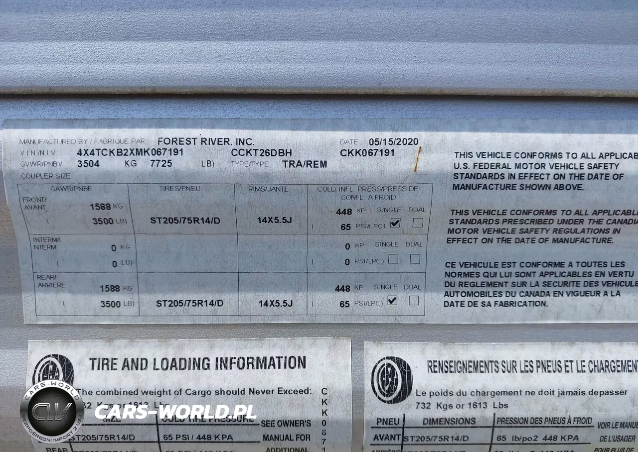 2021 Forest River Cherokee VIN:4X4TCKB2XMK067191 - 9