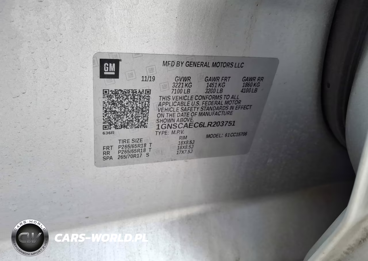2020 Chevrolet Tahoe 2Wd Ls VIN:1GNSCAEC6LR203751 - 9