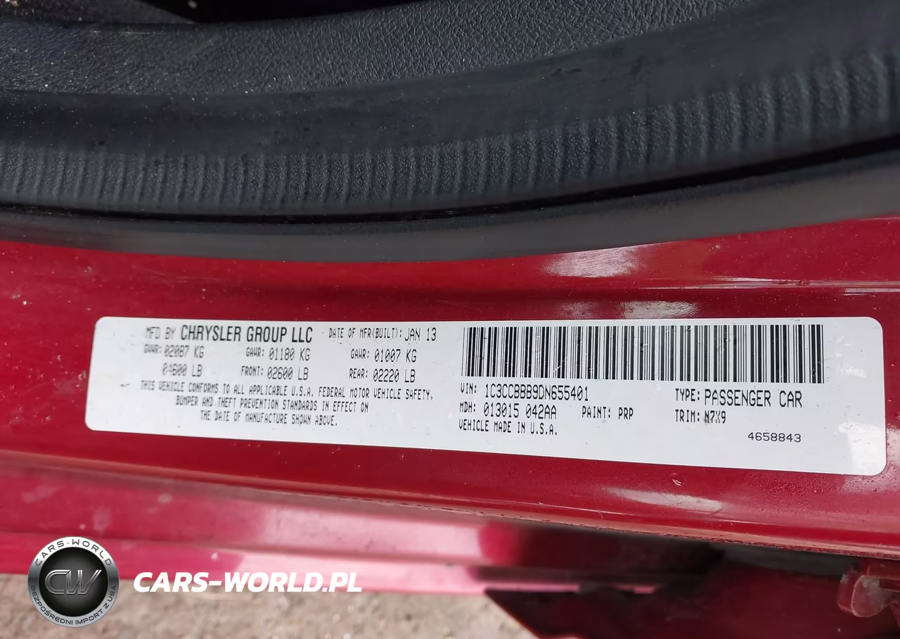 2013 Chrysler 200 Touring VIN:1C3CCBBB9DN655401 - 9