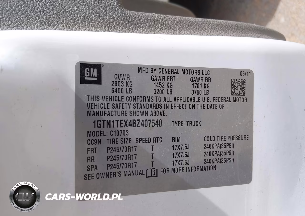 2011 GMC Sierra 1500 Work Truck VIN:1GTN1TEX4BZ407540 - 9
