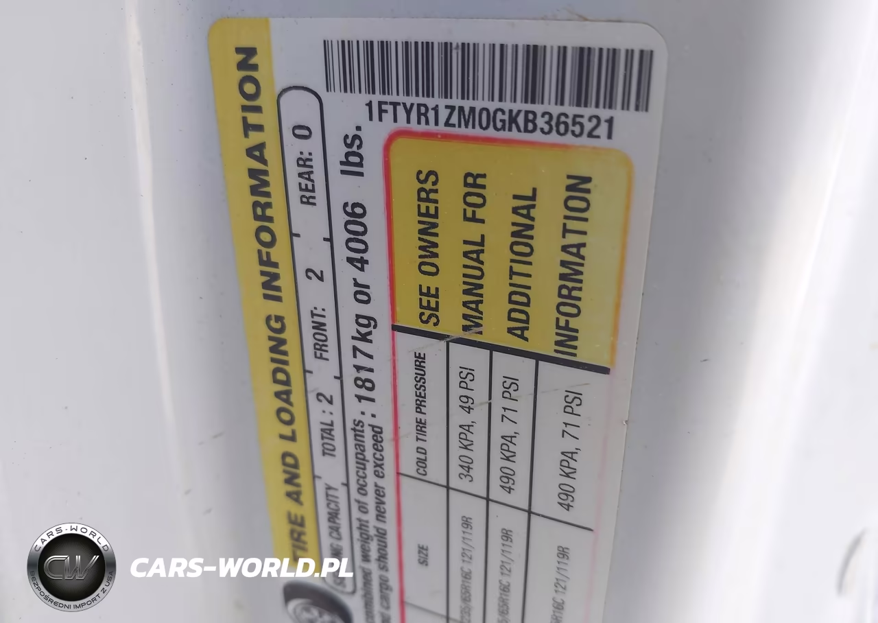 2016 Ford Transit-250 VIN:1FTYR1ZM0GKB36521 - 9