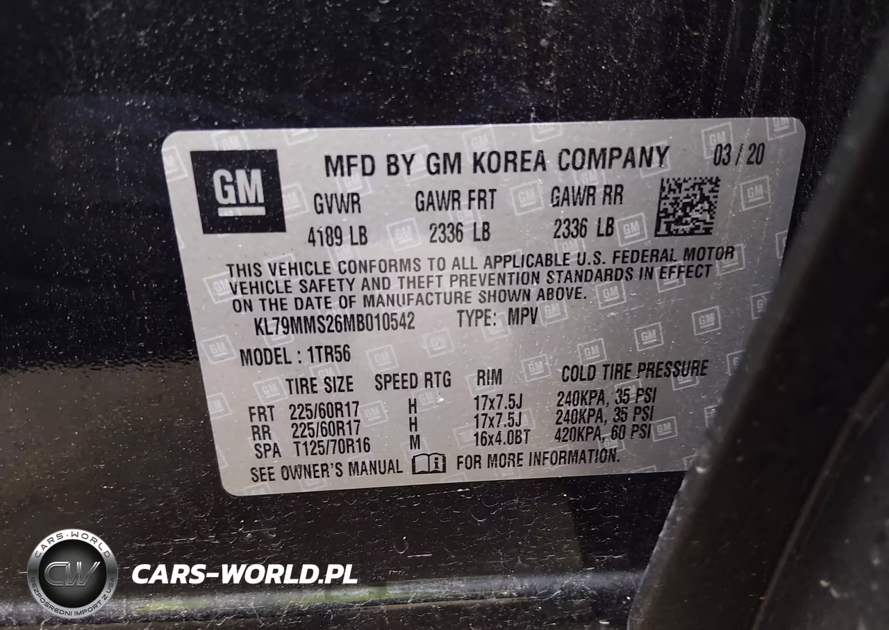 2021 Chevrolet Trailblazer Fwd Ls VIN:KL79MMS26MB010542 - 9