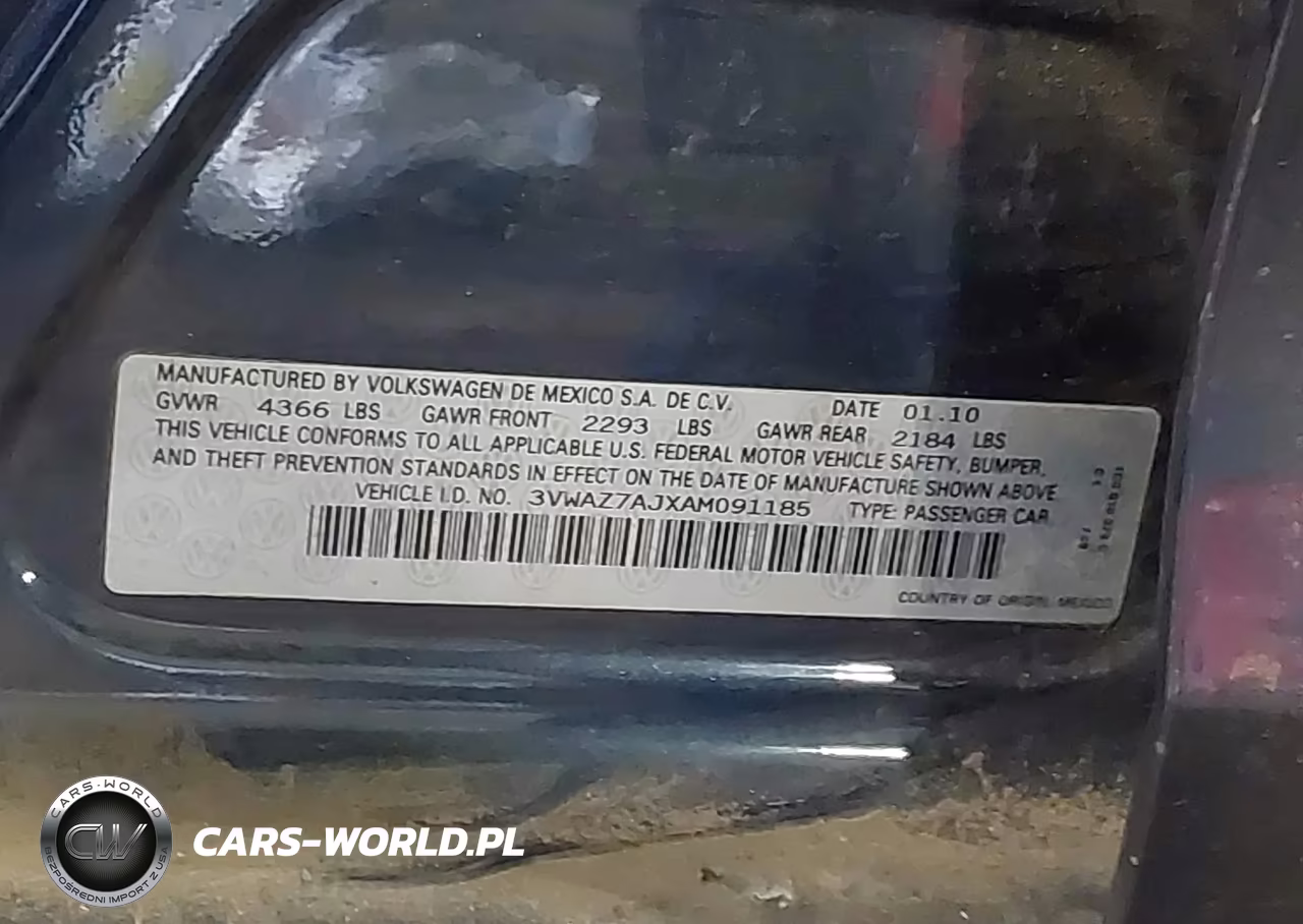 2010 Volkswagen Jetta Limited Edition VIN:3VWAZ7AJXAM091185 - 9