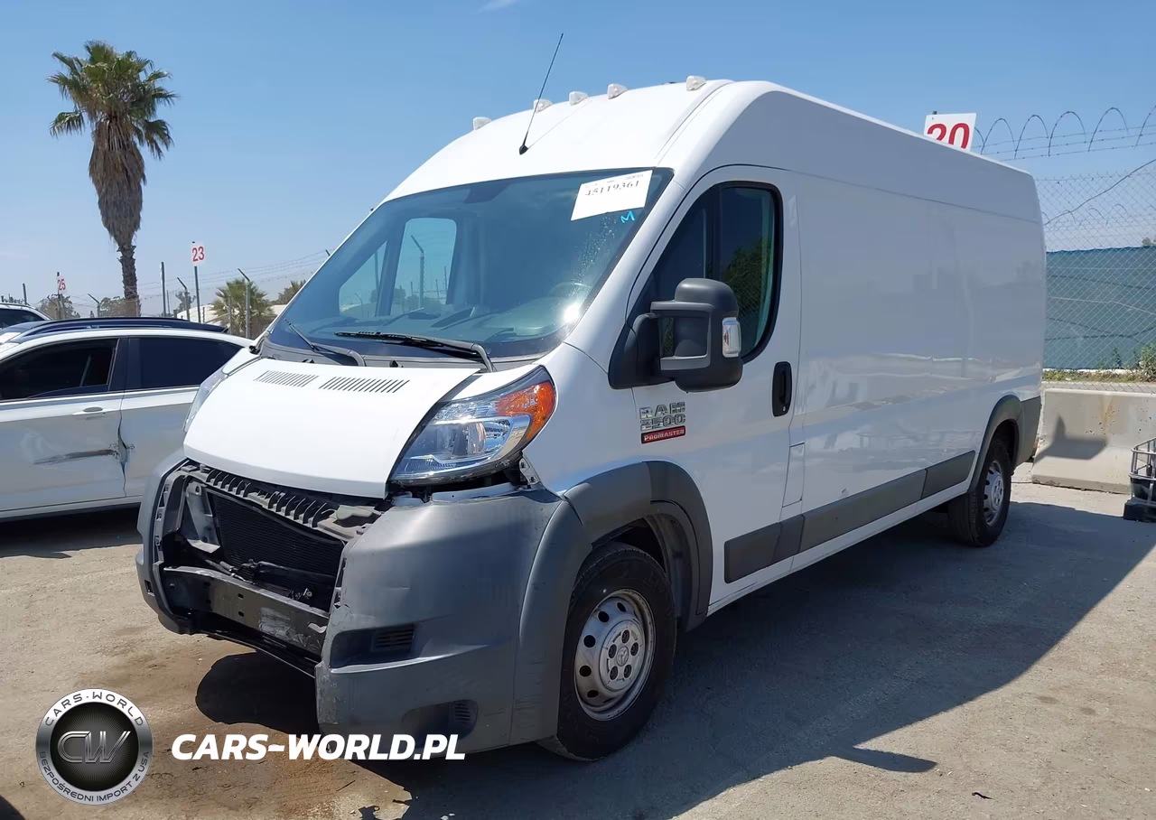 2017 Ram Promaster 2500 High Roof 159 Wb VIN:3C6TRVDG1HE537395 - 2