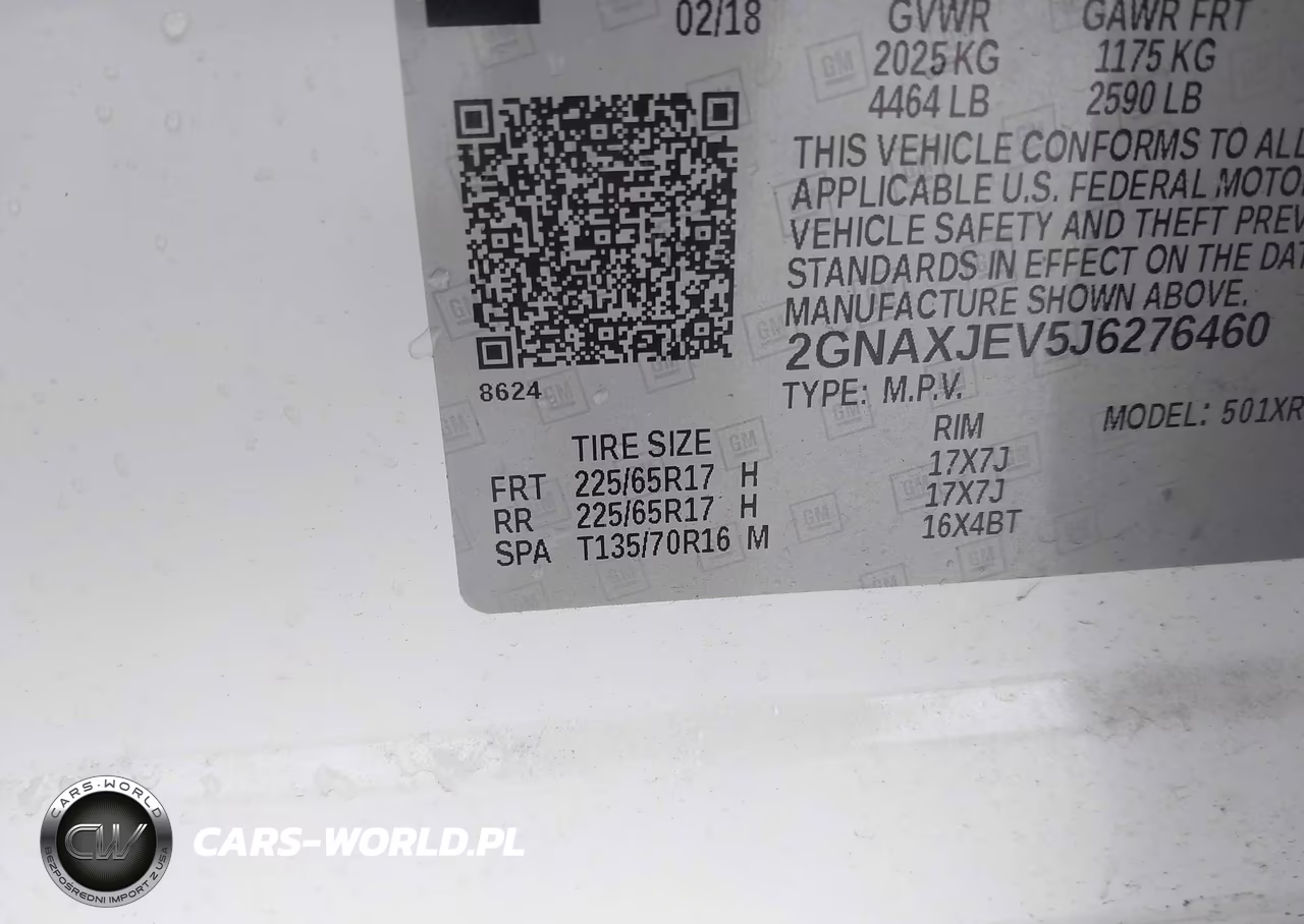 2018 Chevrolet Equinox Lt VIN:2GNAXJEV5J6276460 - 9